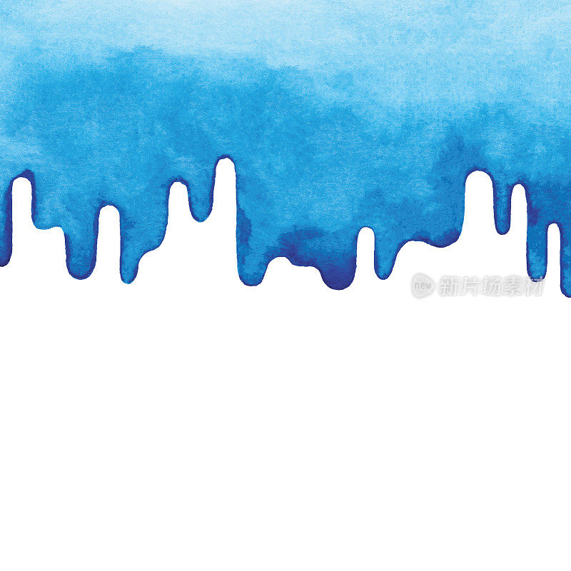 Blue Flowing Down Background